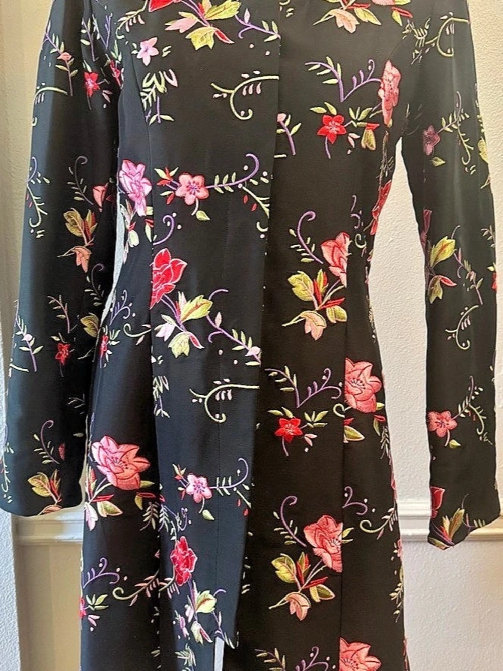 ETCETERA Floral Silk Blend Blazer Size 2 Like New